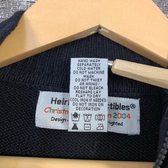 Vintage Heirloom Collectibles Sweater Womens Medium Boots Christmas Cardigan - Picture 8 of 12